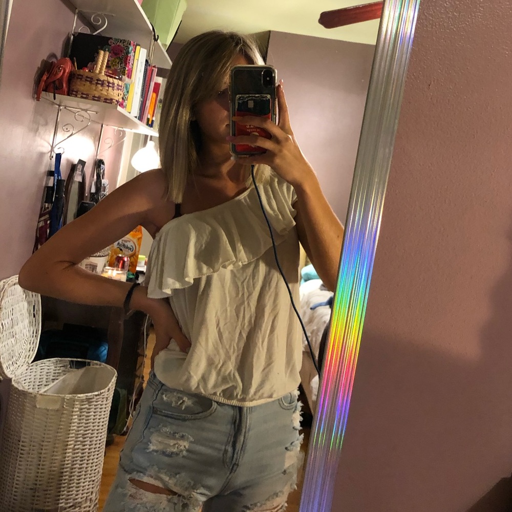 American eagle one shoulder top